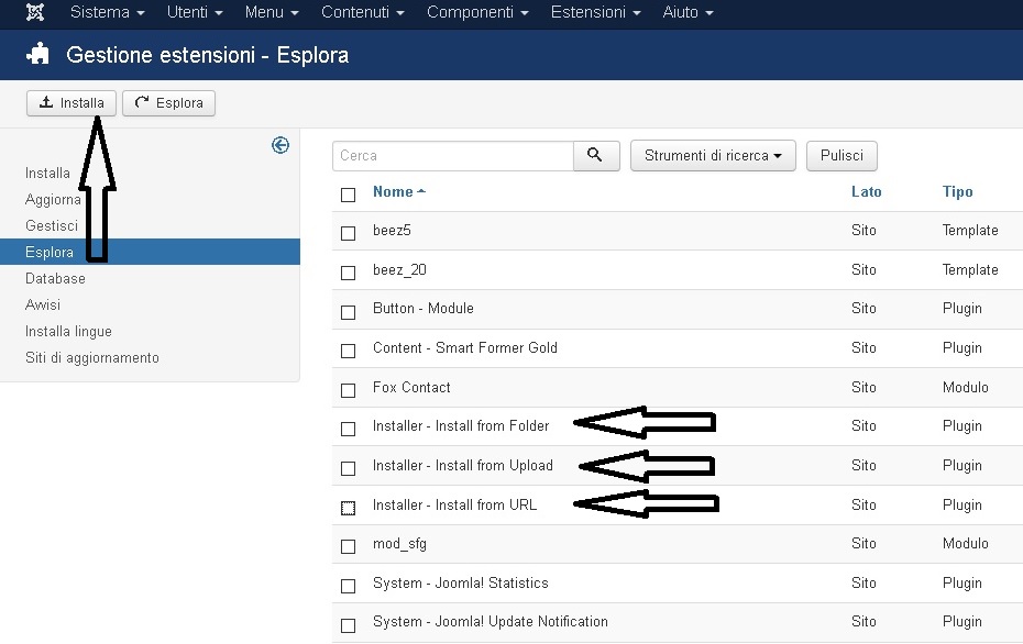 Aggiornamento di versione joomla aggiornamento-di-versione-joomla-plugin